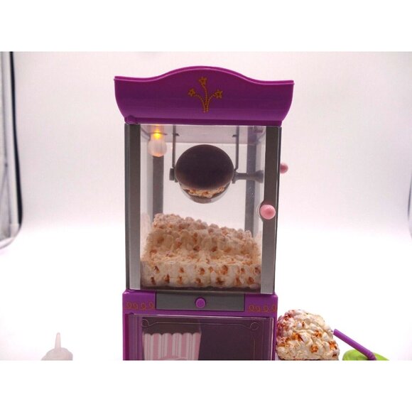 American Girl Doll Truly Me Popcorn Machine Set Lights Popping Sound with Access - Picture 2 of 16